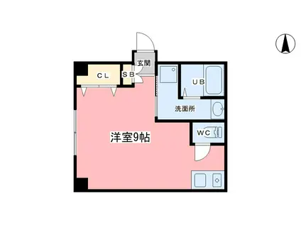 INOUEビル(ワンルーム/2階)の間取り写真