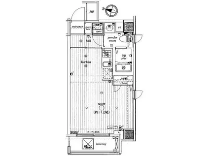 レオーネ亀戸(1K/2階)の間取り写真