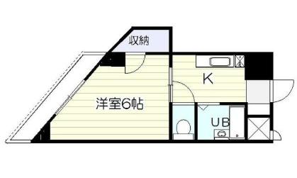 荒巻壱番館(1K/4階)の間取り写真