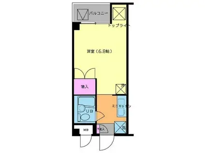 LA MAISON MOTOYAWATA(1K/1階)の間取り写真