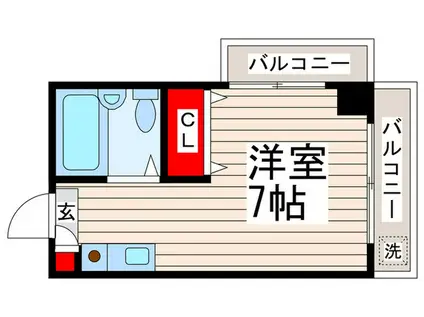 PETIT CHATEAU(ワンルーム/B1階)の間取り写真