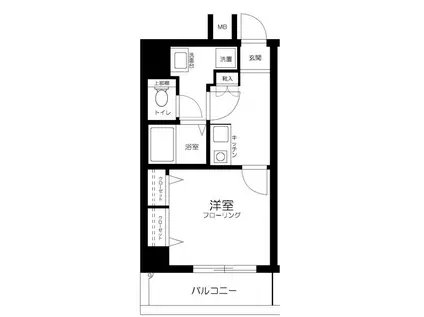 シーガルハイツ入谷壱番館(1K/3階)の間取り写真