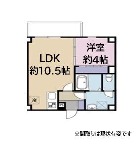 アリビラ六甲(1LDK/3階)の間取り写真