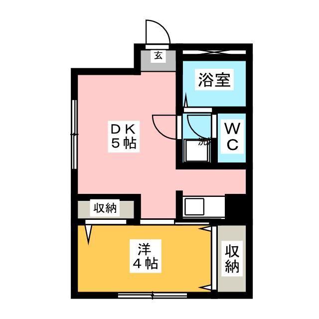 ワコーレ千住マンションB棟(1DK/1階)の間取り写真