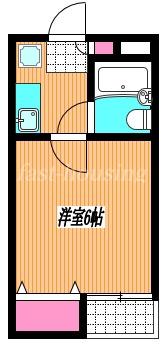 フェニックスマンション小金井(1K/1階)の間取り写真