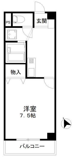 エトワールNAKAYAMAVII(1K/3階)の間取り写真