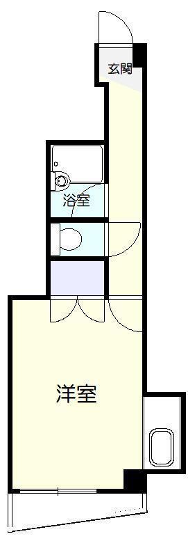 ロワイヤルヒルズ南宮崎(ワンルーム/5階)の間取り写真