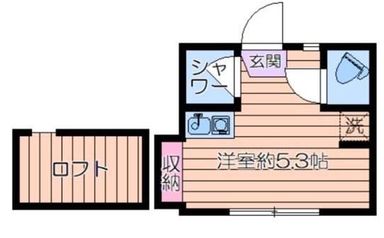 アーバンプレイス高田馬場XIA(ワンルーム/2階)の間取り写真