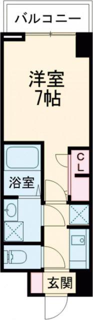 S-RESIDENCE高井田CENTRAL(1K/6階)の間取り写真