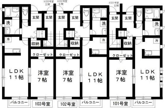 シエスタ(1LDK/1階)の間取り写真