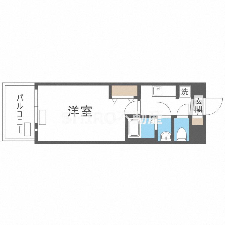 フォーリアライズ梅田レーベン(1K/7階)の間取り写真