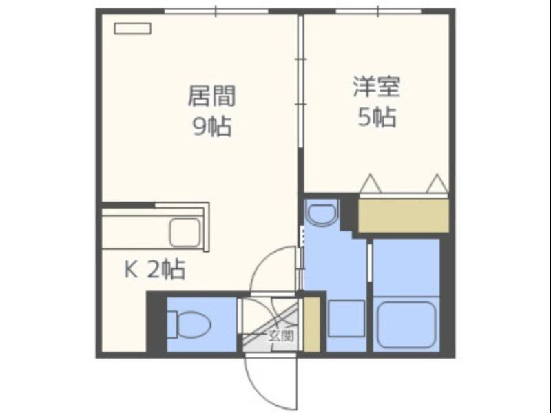 シティプレミア豊平(1LDK/3階)の間取り写真