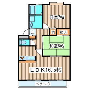 コージィコート壱番館(2LDK/2階)の間取り写真