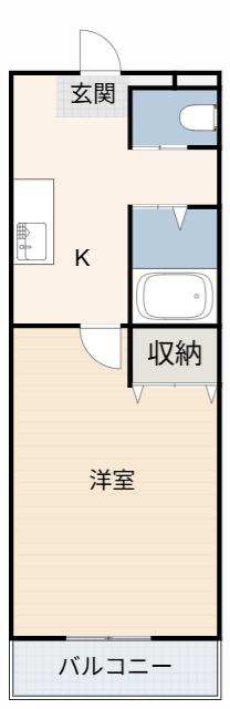 A・CITY三河安城東町II(1K/4階)の間取り写真