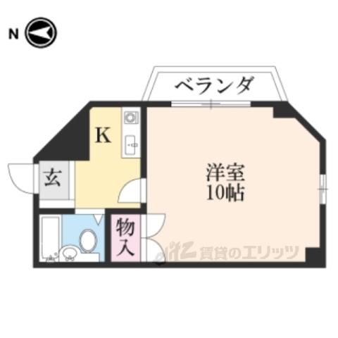 グランデスペランス(1K/1階)の間取り写真