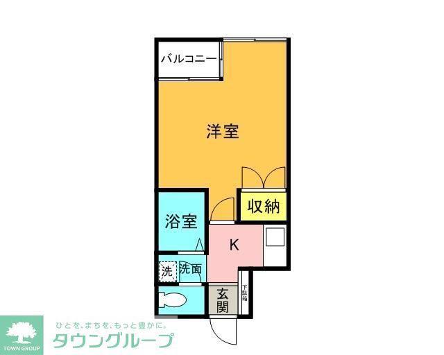 コンフォートいづみ(1K/2階)の間取り写真