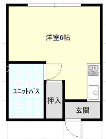 エイトコート宿院(ワンルーム/5階)の間取り写真