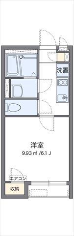 クレイノCURRENT(1K/1階)の間取り写真