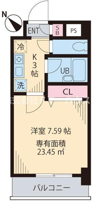 サンコート中島(1K/4階)の間取り写真