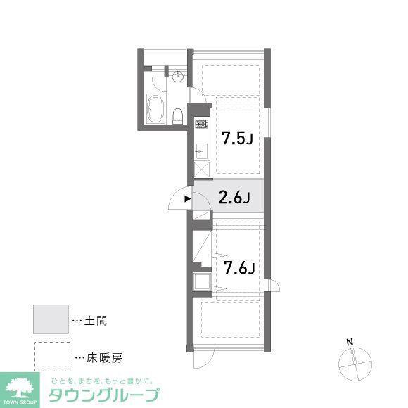 APARTMENT NONET(ワンルーム/3階)の間取り写真
