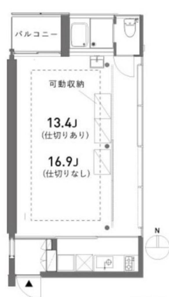 ヴァーグ(1K/5階)の間取り写真