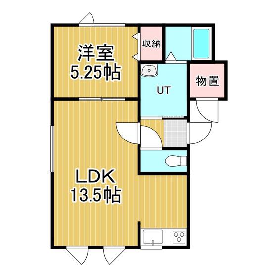 プラニスY(1LDK/1階)の間取り写真