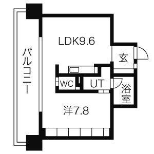 アーデン泉プレミア(1LDK/5階)の間取り写真