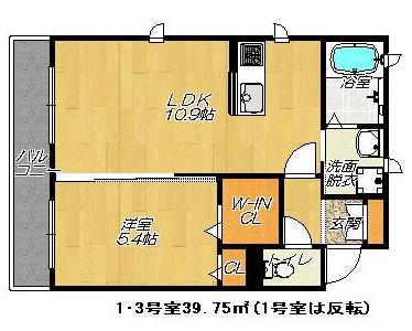 ハピネス葵 HAPINESS葵(1LDK/1階)の間取り写真