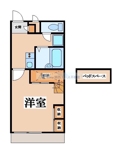 レオパレスルサルカ(1K/1階)の間取り写真