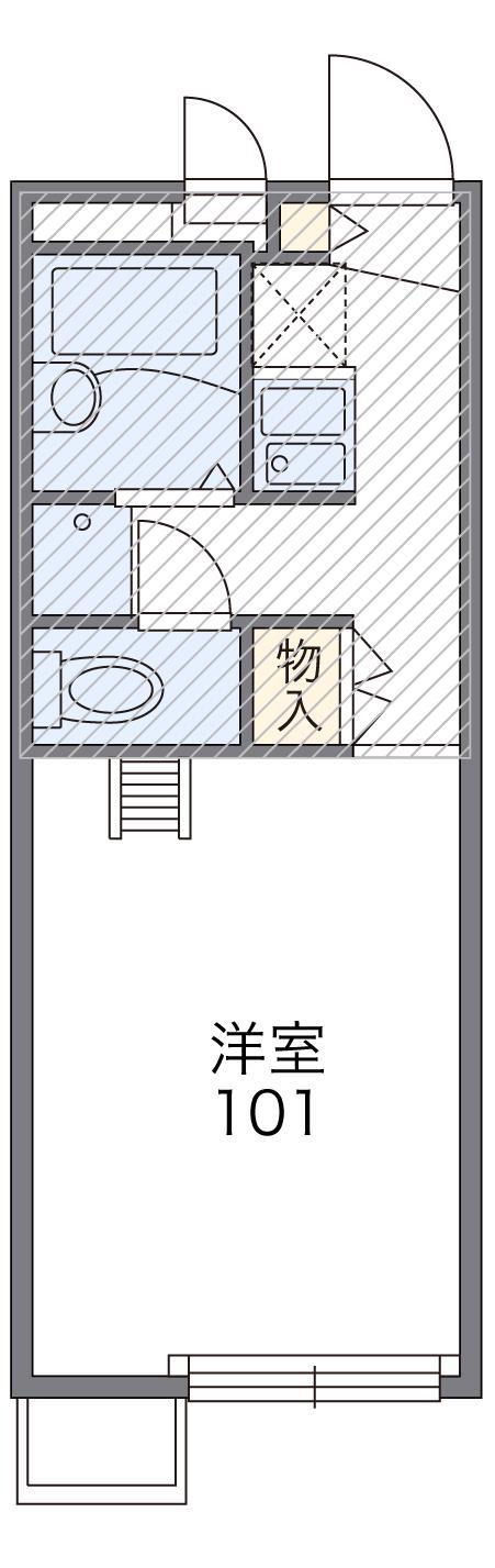 レオパレス華(1K/2階)の間取り写真