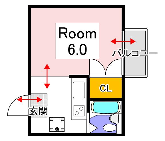 メゾンホワイト(ワンルーム/1階)の間取り写真