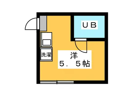 エスポワール沼袋(ワンルーム/2階)の間取り写真
