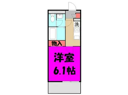 ロッソストラーダ(1K/1階)の間取り写真