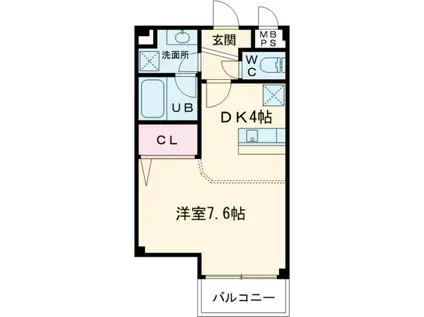 PRIMO鳳(1K/5階)の間取り写真