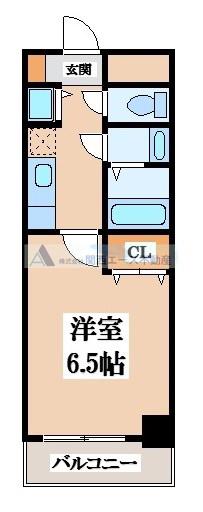リバーサイド金岡五番館(1K/3階)の間取り写真