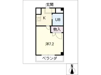 ハイツ ストニーヒル(1K/3階)の間取り写真