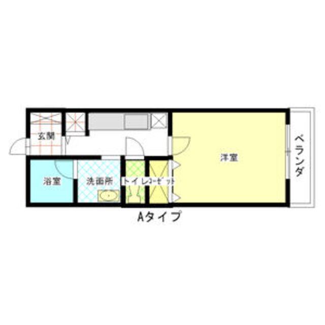 グレイスNF(1K/2階)の間取り写真