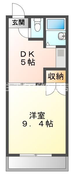 コーポサクセス(1DK/2階)の間取り写真