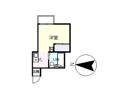 ホワイトウイング片倉II(ワンルーム/3階)の間取り写真