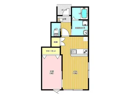 EL CAMINO III(1LDK/1階)の間取り写真