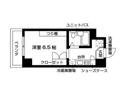 FCプレミール三田(1K/3階)の間取り写真