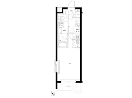 ルーブル溝の口伍番館(1K/5階)の間取り写真