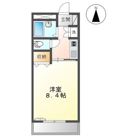 グレイス神山(1K/1階)の間取り写真