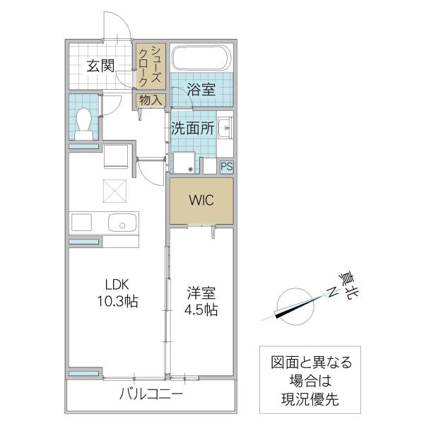 CE IL SOLE(1LDK/1階)の間取り写真