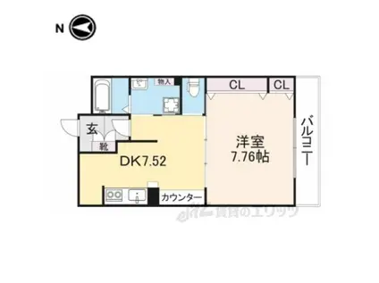 ジョナサン(1LDK/4階)の間取り写真