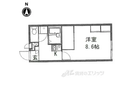 レオパレス美園C(1K/1階)の間取り写真