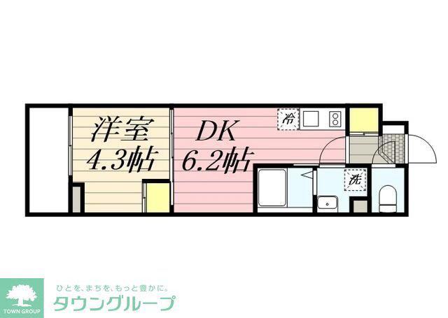 HF西巣鴨レジデンスII(1DK/4階)の間取り写真