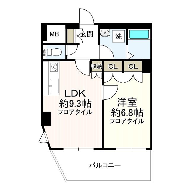 Sフラット吉祥寺(1LDK/3階)の間取り写真