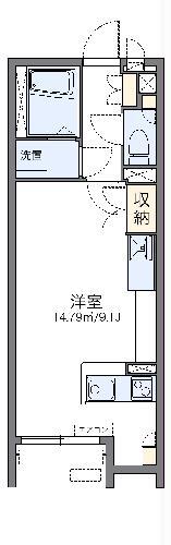 レオネクストSMILE(ワンルーム/1階)の間取り写真