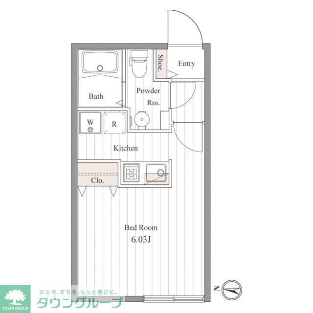 ZESTY豪徳寺(ワンルーム/2階)の間取り写真